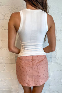 Just Usa - Blaire Polka Dot Skirt