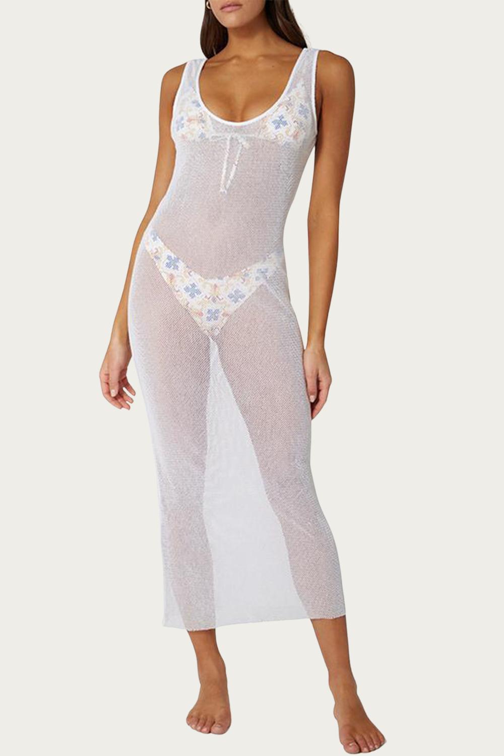 FISHNET MAXI DRESS