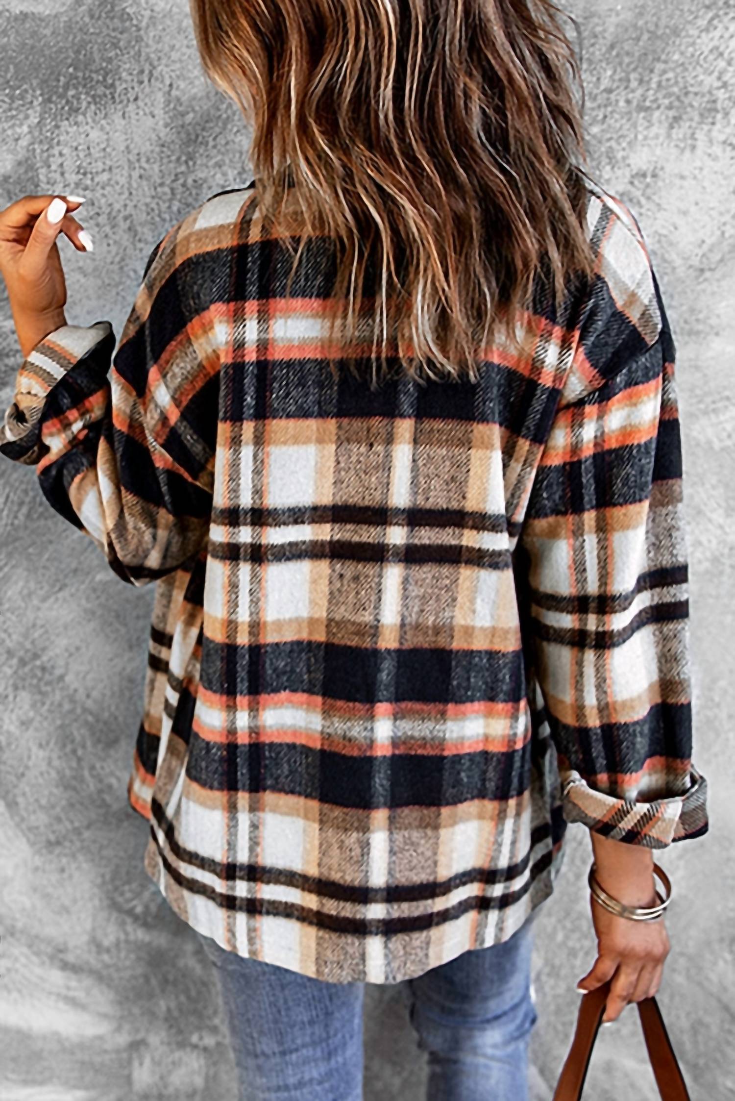 Kustom Kreations Goods - Multicolor Plaid Casual Button Up Jacket
