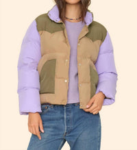 XIRENA Zayne High Puffers Jacket in multicolor - women's jacket