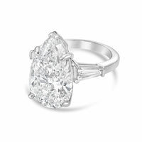 Diana M Jewels - Women's Pear Lab-Grown Diamond Ring (6.00 Ct) - Elegant