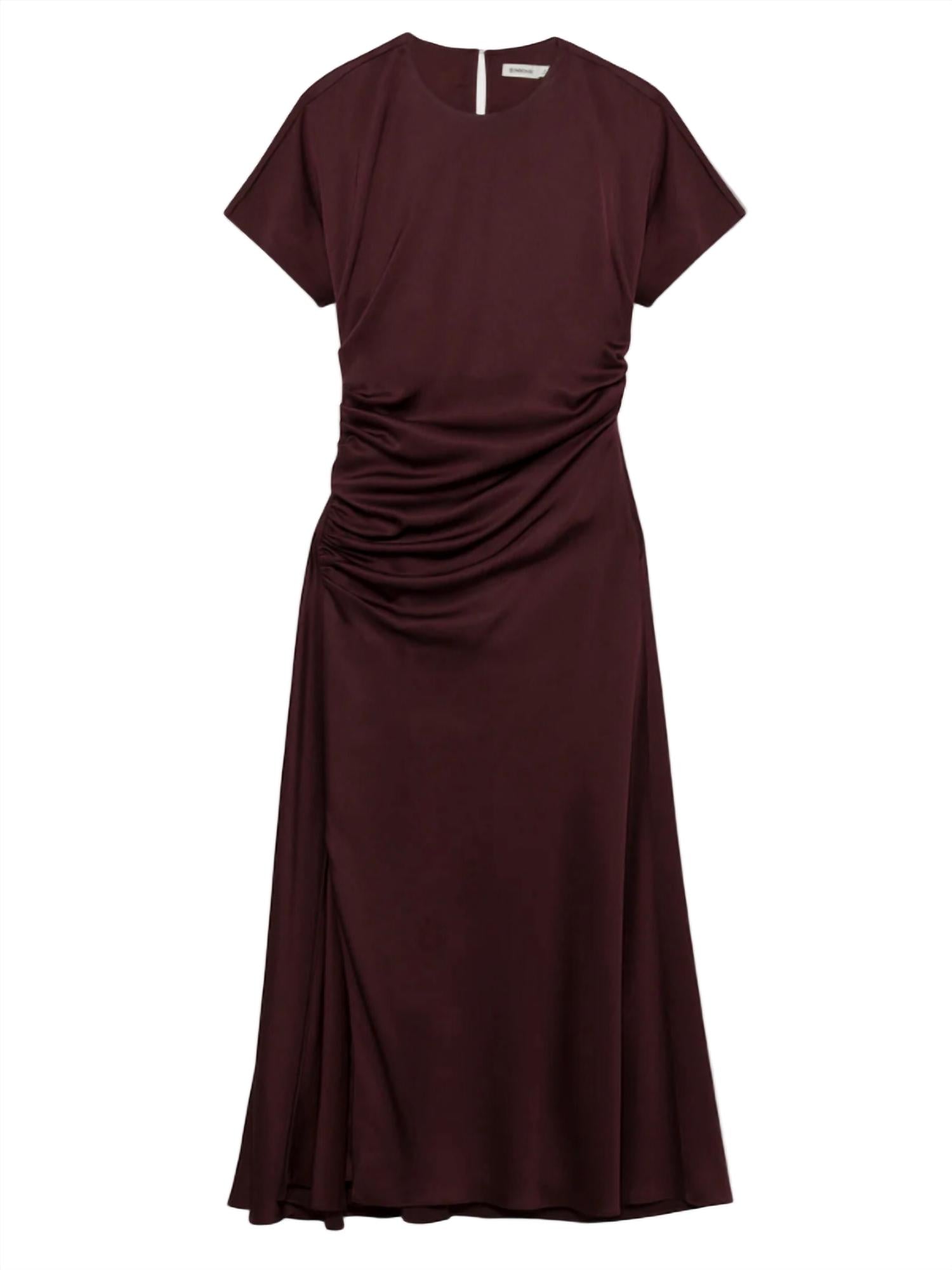 Simkhai - Marabella Draped Satin Midi Dress