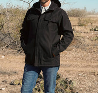Diamond Apparel - Hooded Shirt Jacket