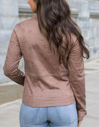Grace & Lace - Leather Like Cafe Racer Jacket