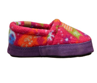 Acorn Kids Moc Slipper in fat cat pink - kids' shoe - detail view