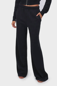 Good American - Brushed Fleece Wide Leg Pant