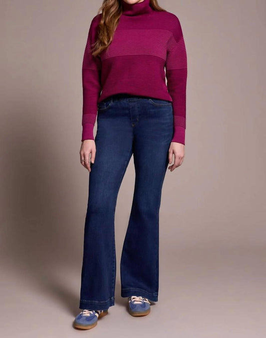 Tribal - Audrey Boundless Stretch Denim Pull-on Flare Jeans