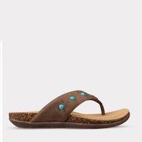 Lamo Women's Jovie Thong Sandal in brown - women's sandal