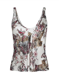 L'Agence - Eddie Butterfly Jungle Tank Top
