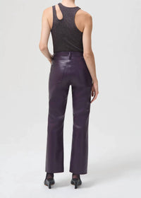 Agolde - Recycled Leather Relaxed Bootcut Leg Pants