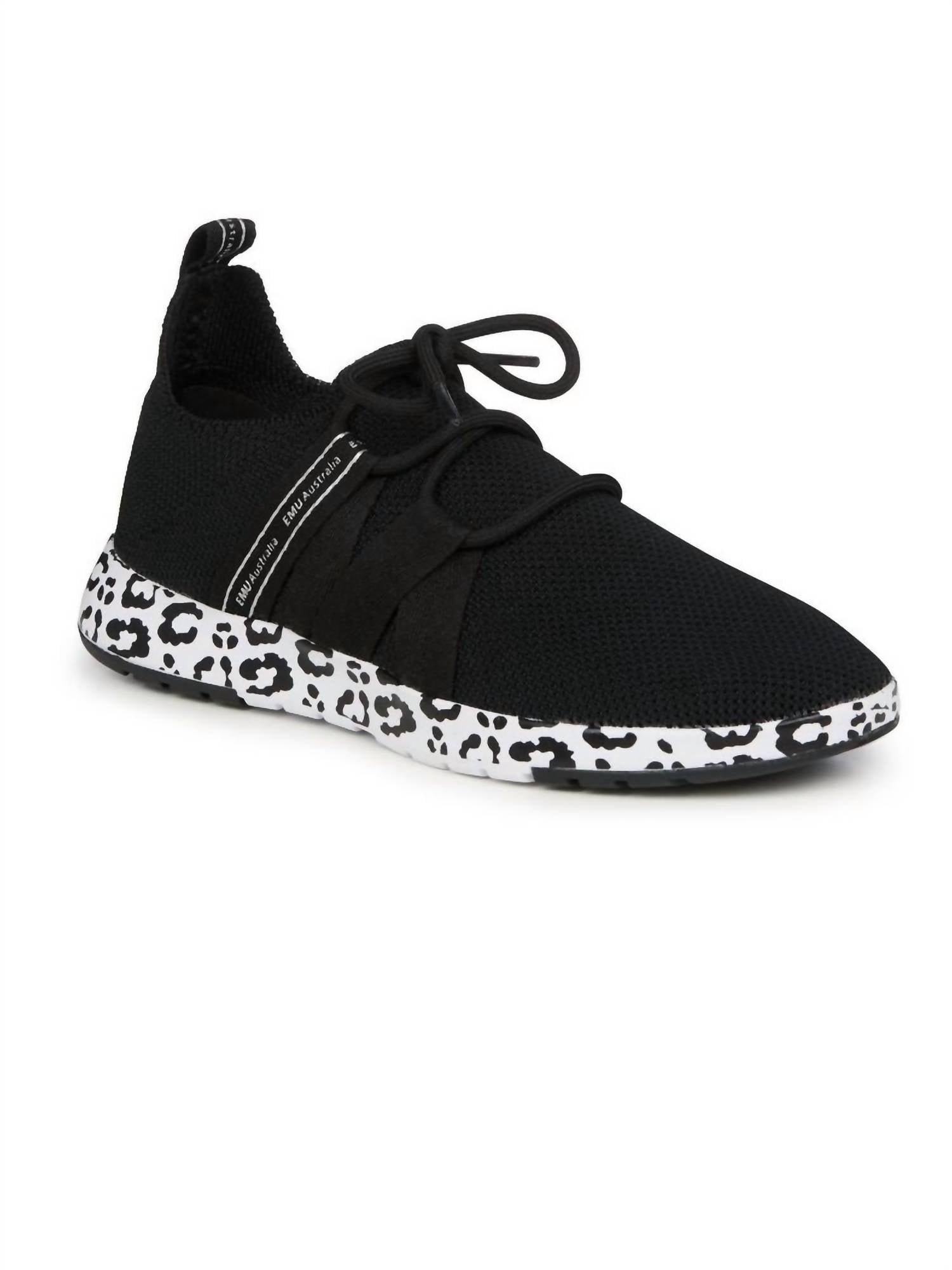 EMU Australia Women's Leura Sneakers in black leopard - women's sneaker