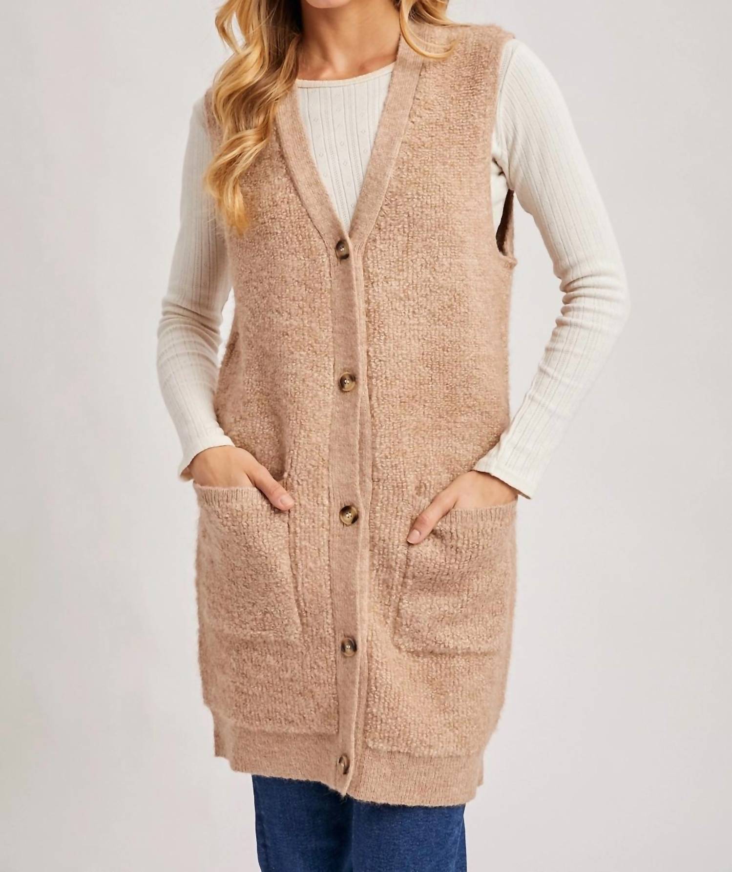 Bluivy - Teddy knit vest