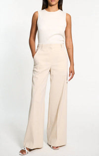 Theory - High Waist Wide Leg Pants