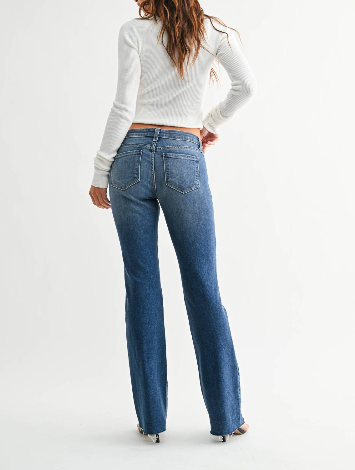 Just Black Denim - Low Rise Bootcut Jeans