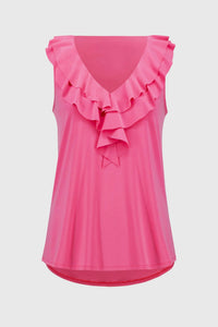 Joseph Ribkoff - Silky Knit Sleeveless Tunic With Ruffles