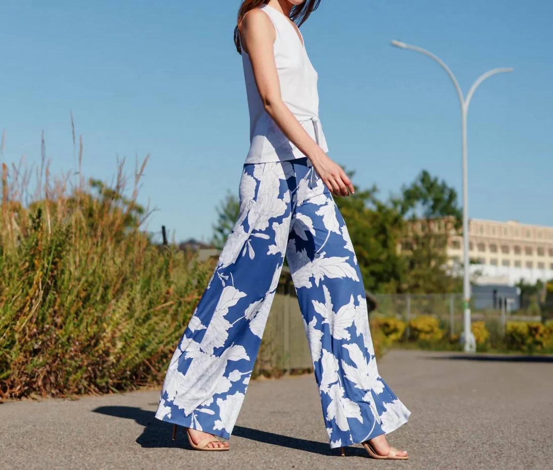 Clara Sun Woo - Mum Sketch Butter Knit Wide Leg Palazzo Pant