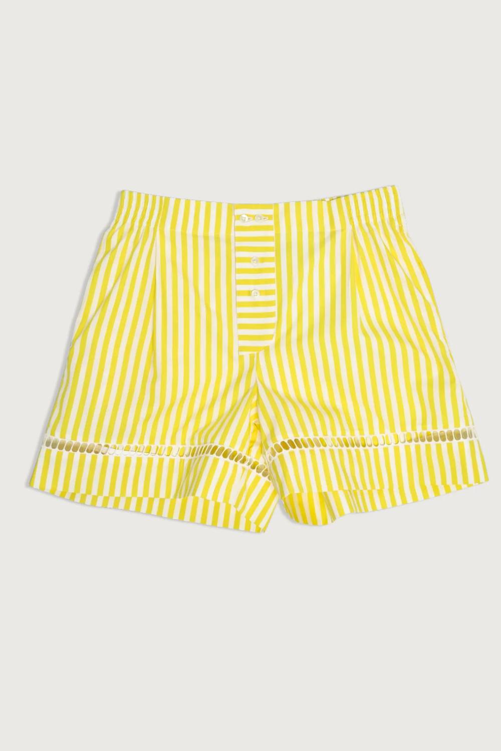 Sebline - Boxer With Embroidered Hem Shorts