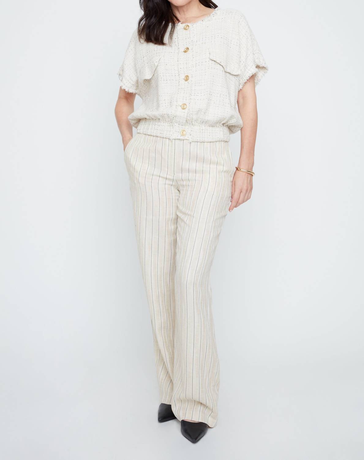 Renuar Ready Now Vest in oyster - women's blouse - view 5