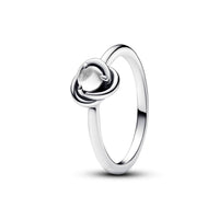 Pandora Women's April Eternity Circle Ring in clear cubic zirconia - women's jewelry