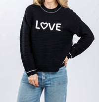 Pure Amici - Love Crew Neck Sweater