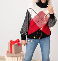 Tribal - Long Sleeve Turtleneck Sweater