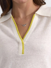 Margaret O'Leary - Cashmere-linen Polo Sweater