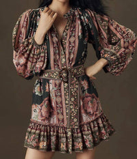 Farm Rio - Flowering Garden Tree Mini Dress