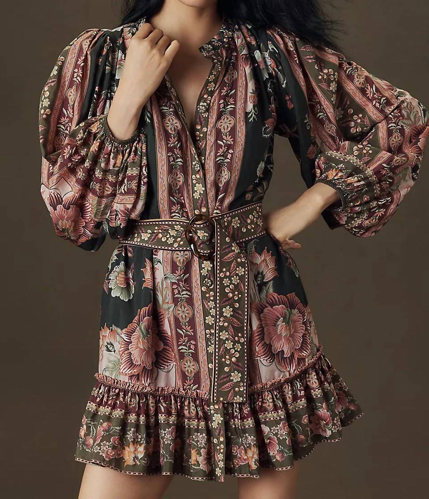 Farm Rio - Flowering Garden Tree Mini Dress
