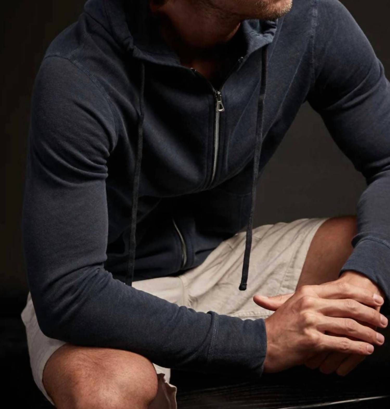 James Perse - Men's Vintage French Terry Zip Hoody
