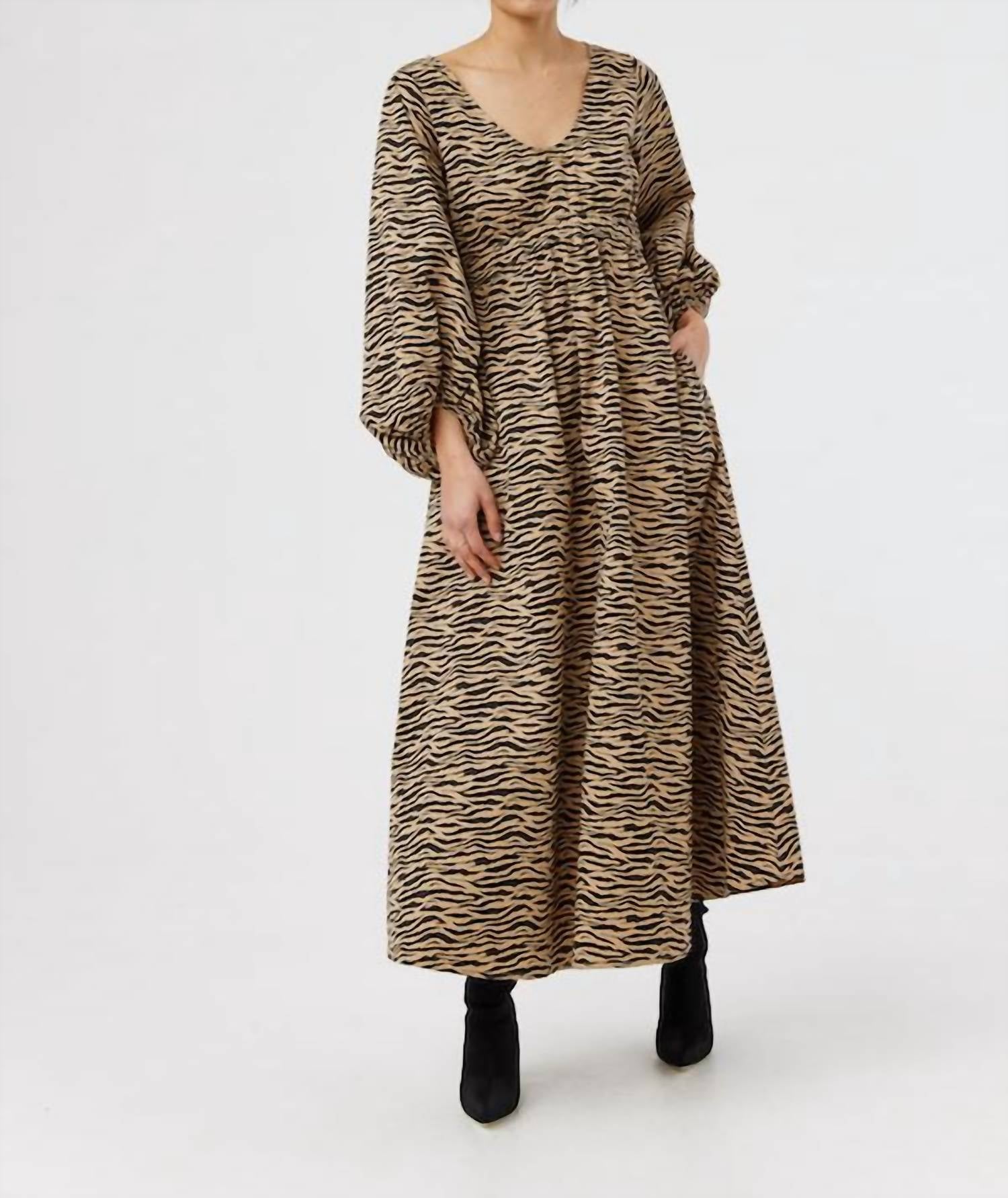 Me369 - Women's Poala Puff Sleeve Dress