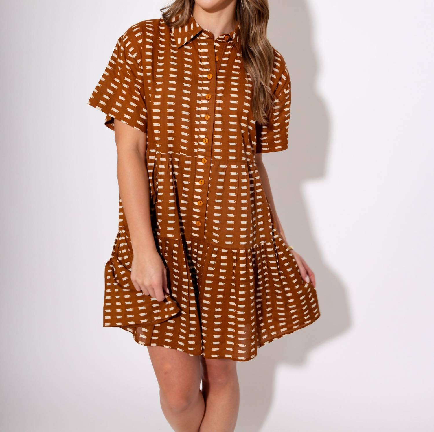 Ivy Jane - Long-sleeve Button-up Romper