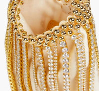 Vanina - Women's Etincelle Fringed Embellished Woven Tote