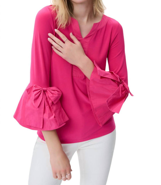 Joseph Ribkoff - BOW DETAIL SLEEVE TOP