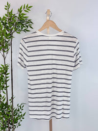 Be Cool - Women's Soft Lines V-neck Stripe Tee