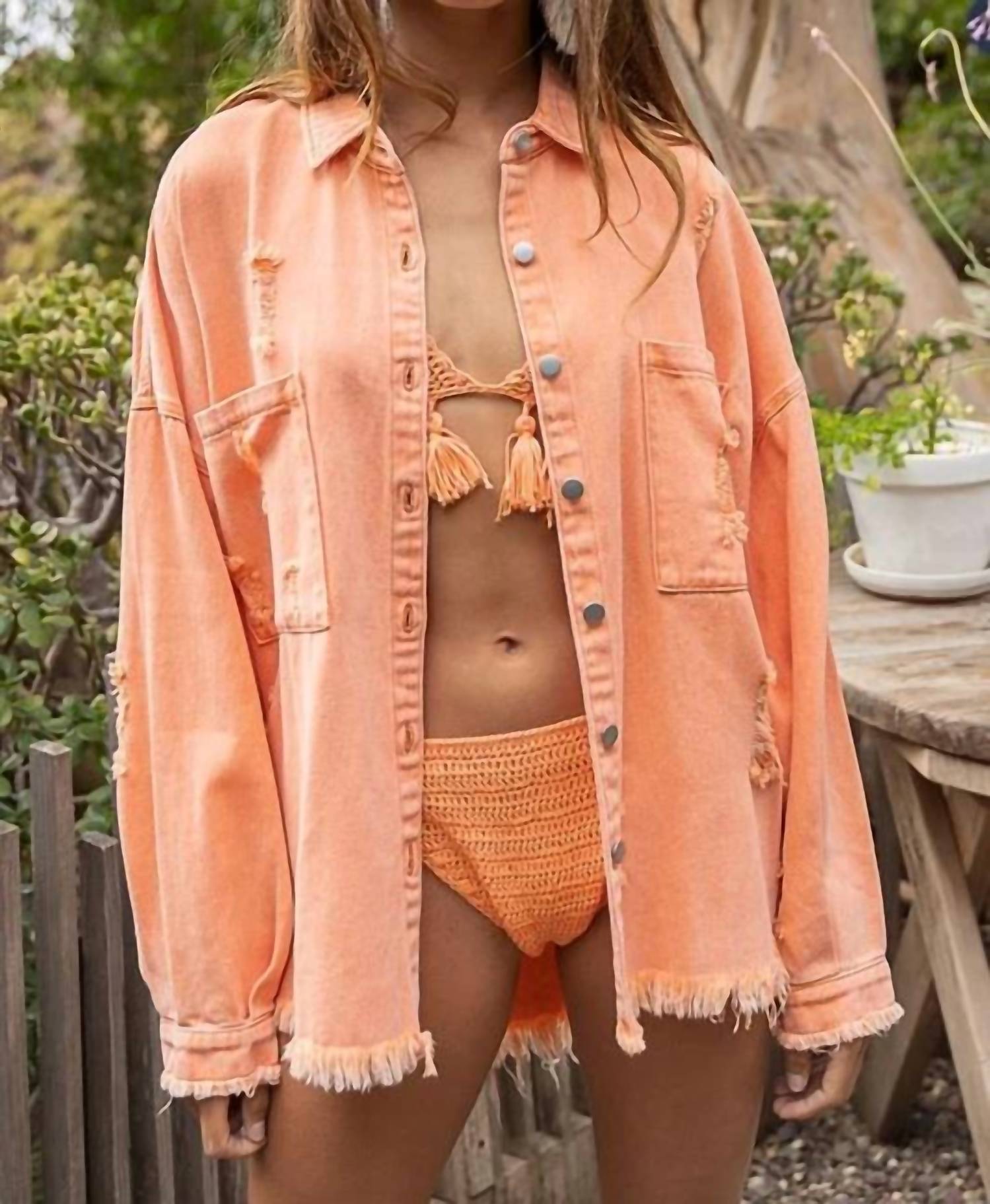 Pol - Long Sleeve Jacket Top