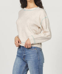 Another Love - Millie Crew Neck Sweater With Contrast Stitching