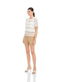 Fifteen Twenty - Faye Crochet Sweater Top
