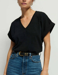 Nation Ltd - Stevie Cuffed V-neck Top