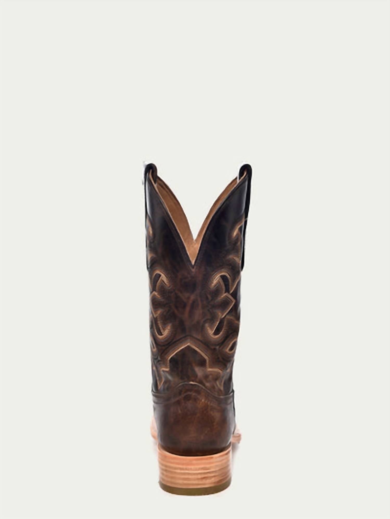 Corral - Men's Embroidery Square Toe Cowboy Boot