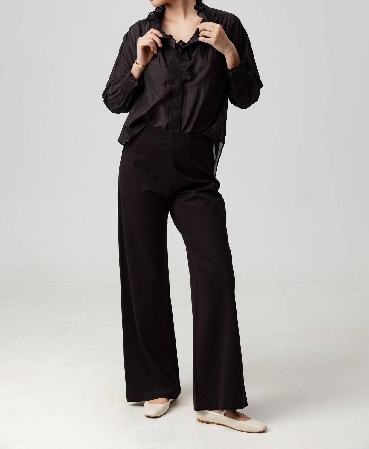 Sundays - Prim Ruffle Placket Shirt