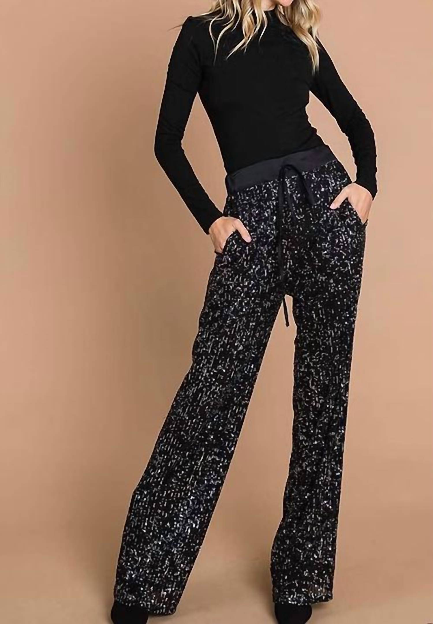 Cotton Bleu - Sequence Wide Leg Full Lined Long Pants