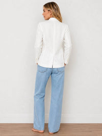 Elie Tahari - Embroidered Linen Blend Blazer