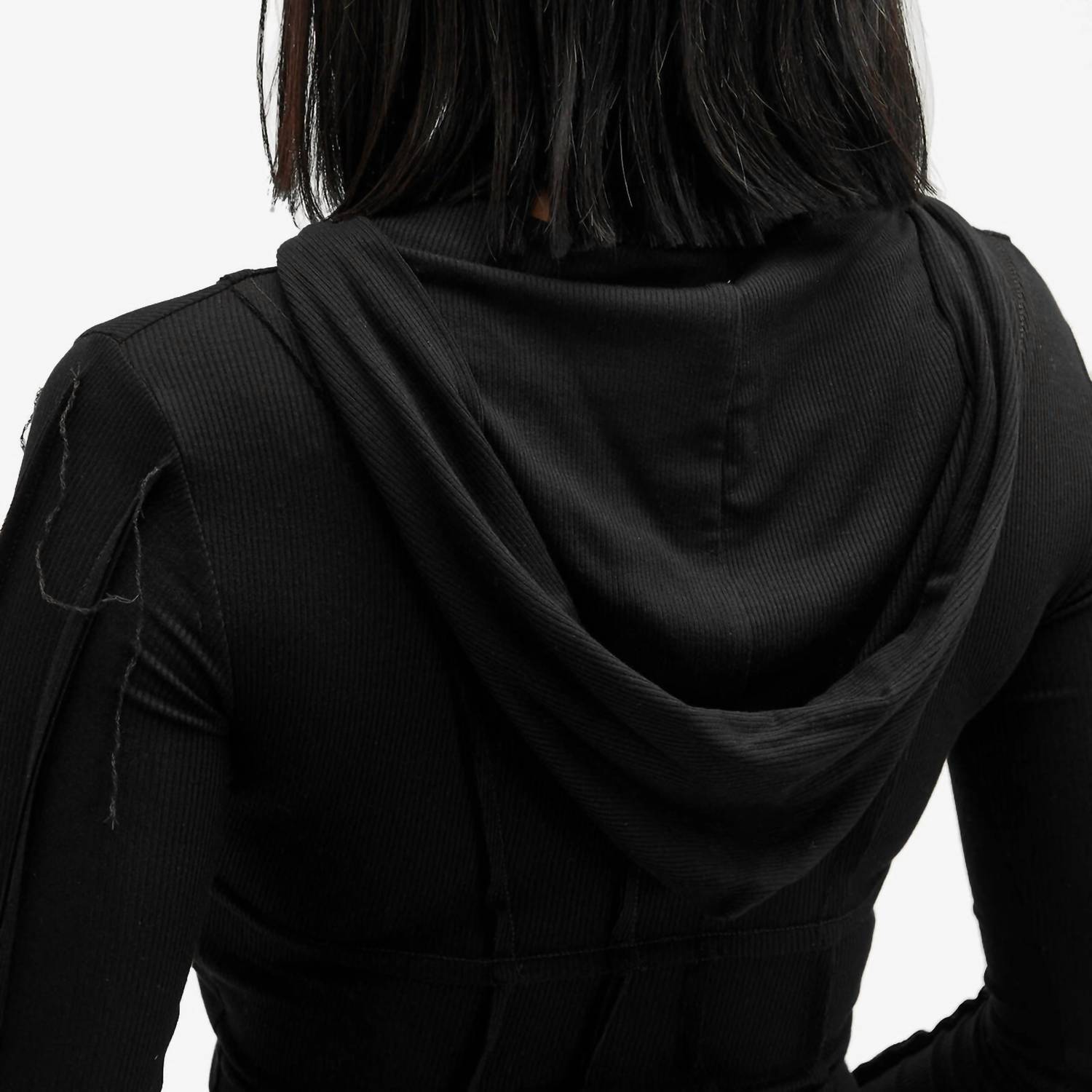 Sami Miro Vintage - Asymmetric Open Seam Hoodie