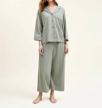 Petite Plume - Women's Olivia Wide Leg Pima Pajamas