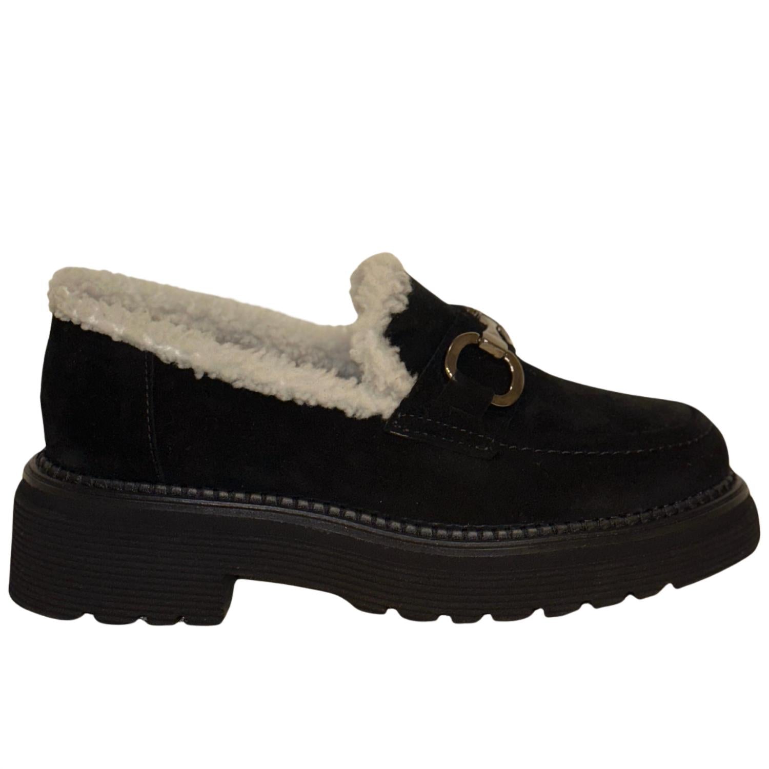 Homers - Women's Siena-M Platform Suede Loafers
