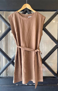 Velvet By Graham & Spencer - Lara Belted Linen Dress