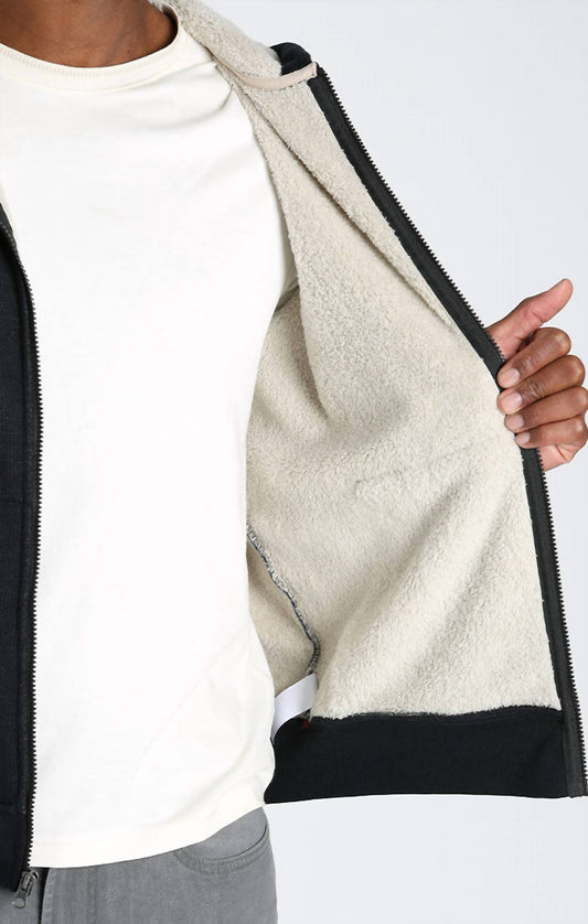 Jachs New York - Sherpa Lined Waffle Hoodie