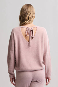 Barefoot Dreams - Cozychic Lite Ribbed V Pullover With Back Tie