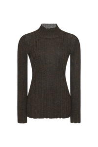 Rosetta Getty - Plisse Turtleneck Top