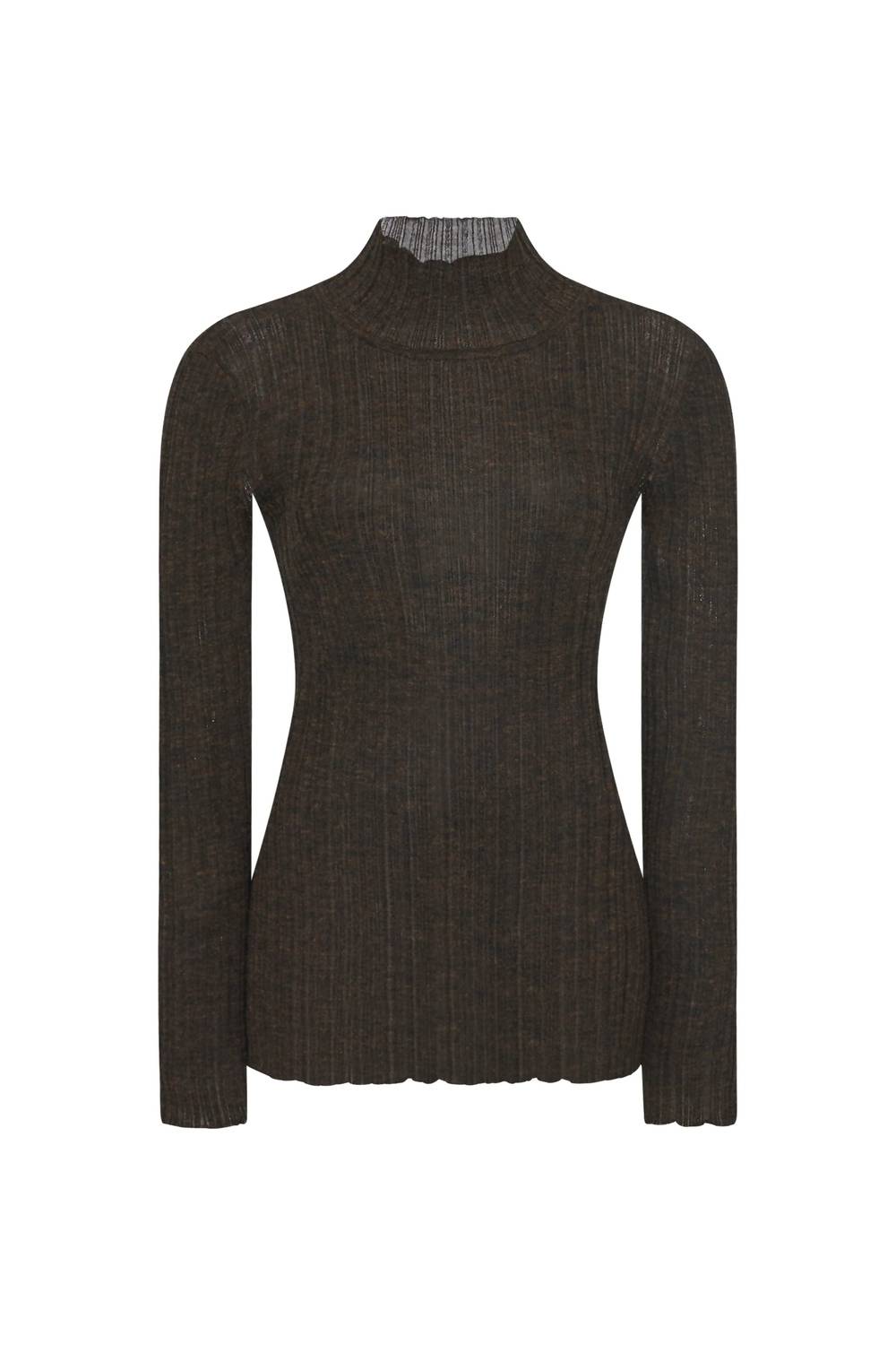 Rosetta Getty - Plisse Turtleneck Top